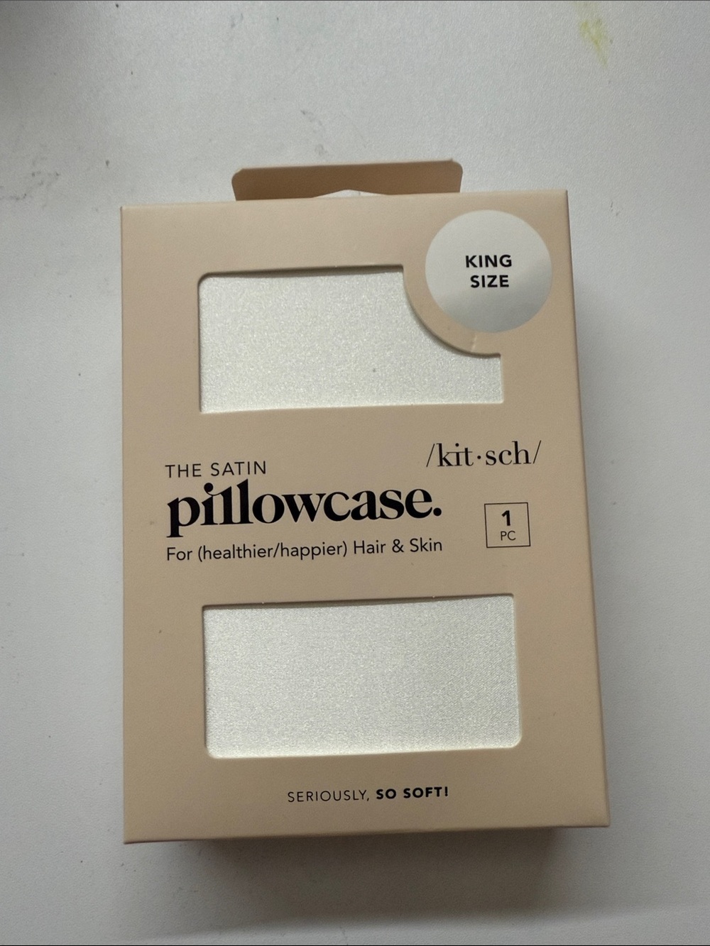 Kitsch Satin Pillowcase - Ivory Shimmer
